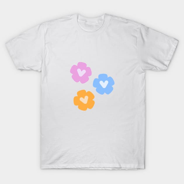 Flowers with Love T-Shirt by Adelovesart